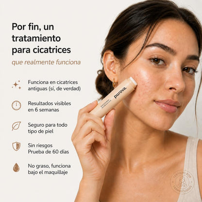 Barra reparadora de marcas de acné