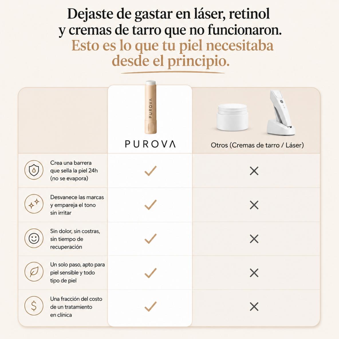 Barra reparadora de marcas de acné