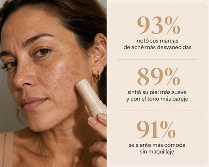 Barra reparadora de marcas de acné