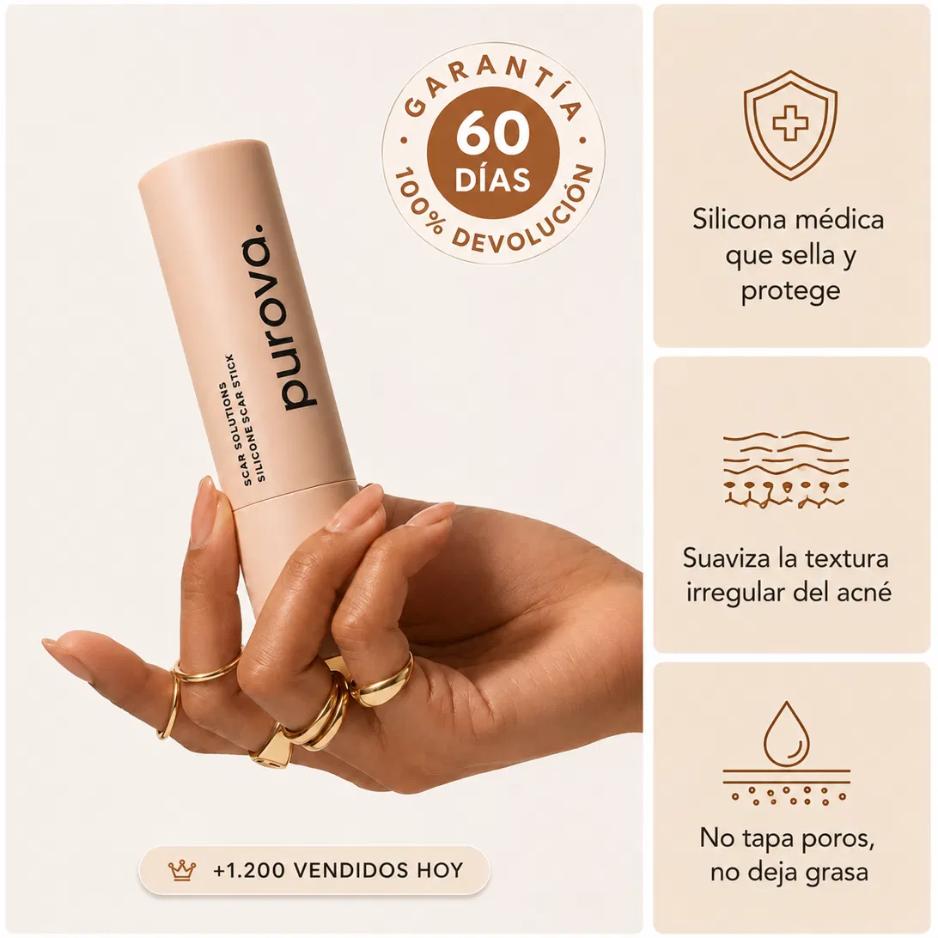 Barra reparadora de marcas de acné